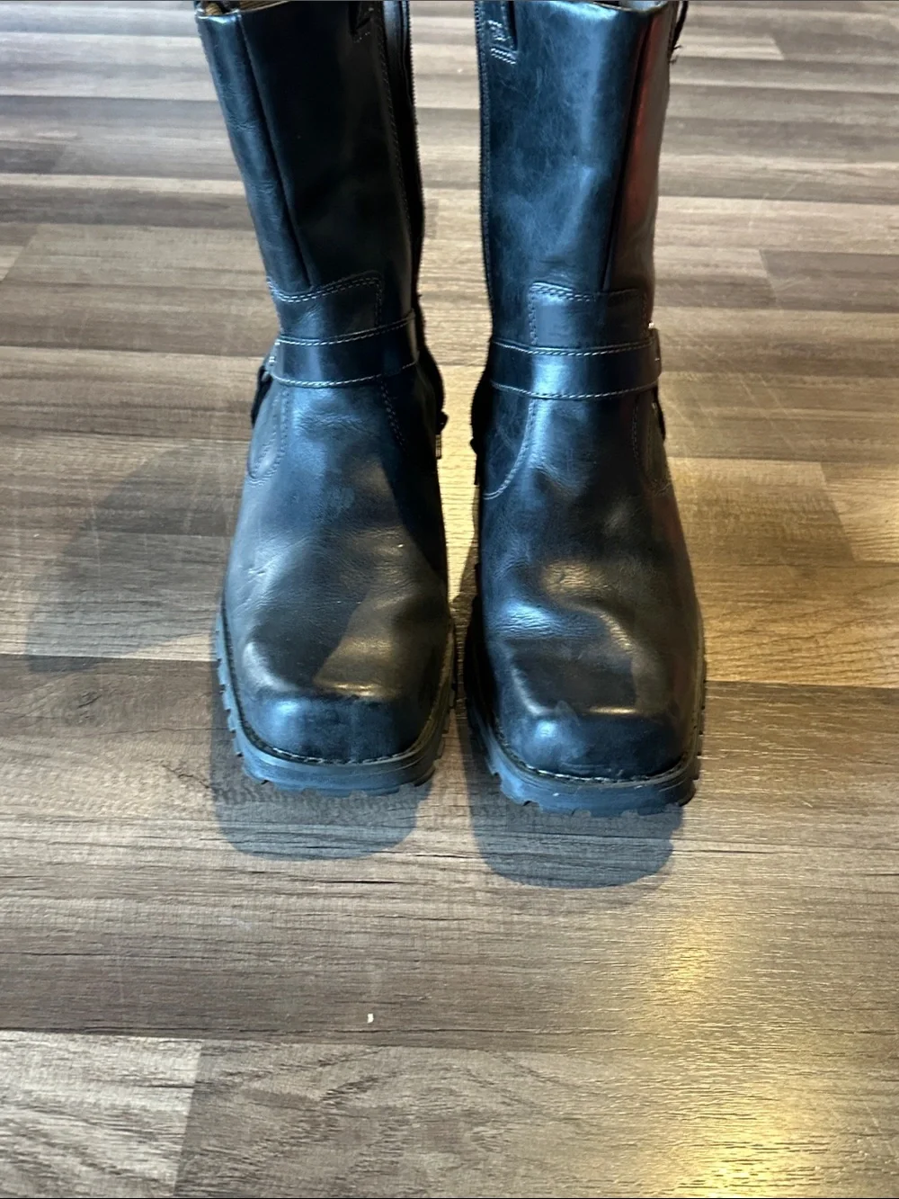 Skechers black leather